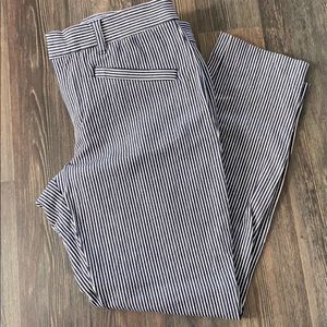 Gap pinstripe skinny ankle pants